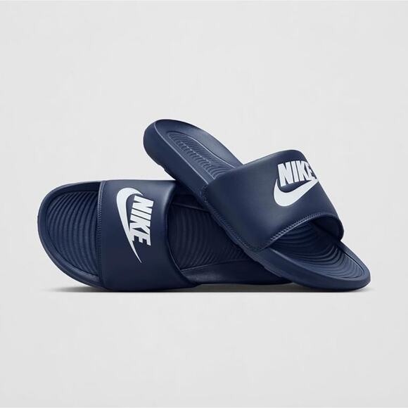 Nike Unisex Adult Victori One Sandal, Midnight Navy/White, Men's Size 8 - Picture 1 of 4